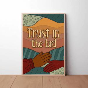 "Trust in the Lord" Diverse Hands Christian Printable Art | Proverbs 3:5-6 Inspired Faith Poster | Comforting Scripture Wall Decor | Unity Home Decor Gift | Instant Digital Download