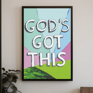 "God's Got This" Uplifting Christian Printable Art | Minimalist Faith Poster | Philippians 4:19 Inspired Scripture Wall Decor | Encouraging Home Decor Gift | Instant Digital Download
